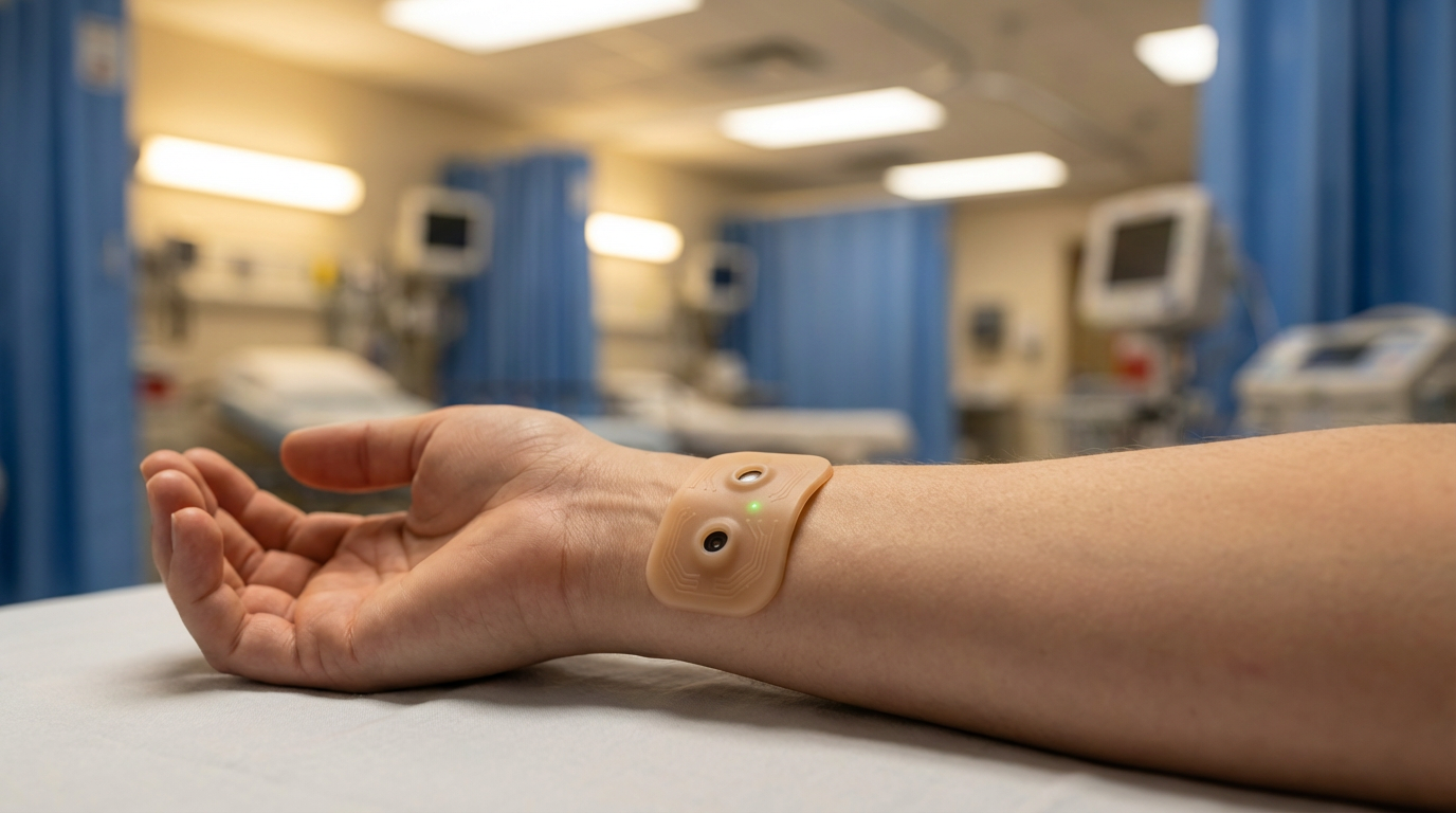 ARGOS Patch worn on patient wrist